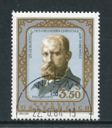 1984 - AUSTRIA - CRISTIAN VON EHRENFELS - USATO - LOTTO/28325