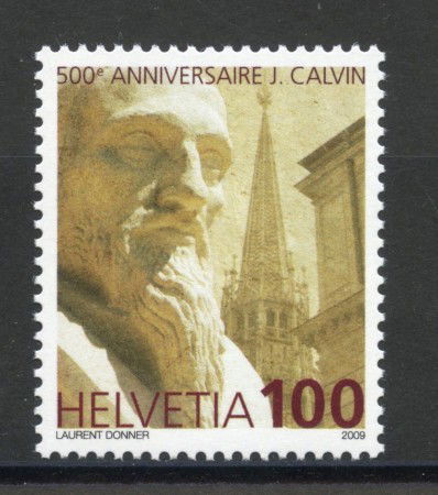 2009 - SVIZZERA - LOTTO/37603 - GIOVANNI CALVINO - NUOVO -
