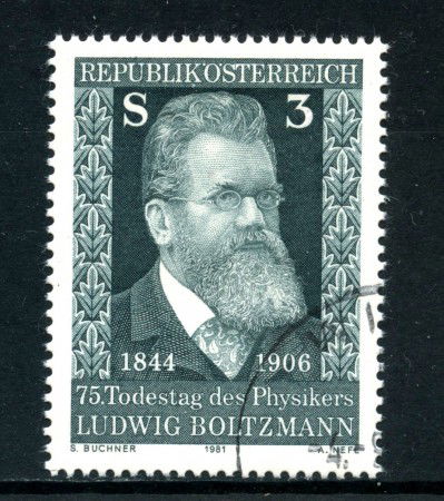 1981 - AUSTRIA - L. BOLTZMANN - USATO - LOTTO/28228
