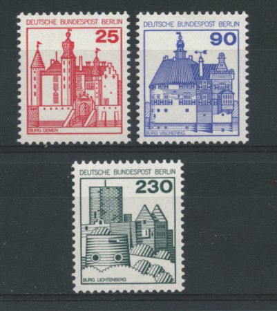 1978 - LOTTO/15620 - BERLINO - CASTELLI E FORTEZZE 3v. NUOVI