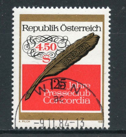1984 - AUSTRIA - CLUB GIORNALISTI CONCORDIA - USATO - LOTTO/28333