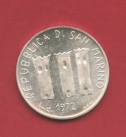 1972 - SAN MARINO - LOTTO/M42242 - 500 LIRE ARGENTO