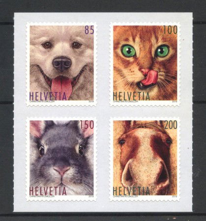 2019 - SVIZZERA - LOTTO/42143 - ANIMALI DOMESTICI 4v. - NUOVI