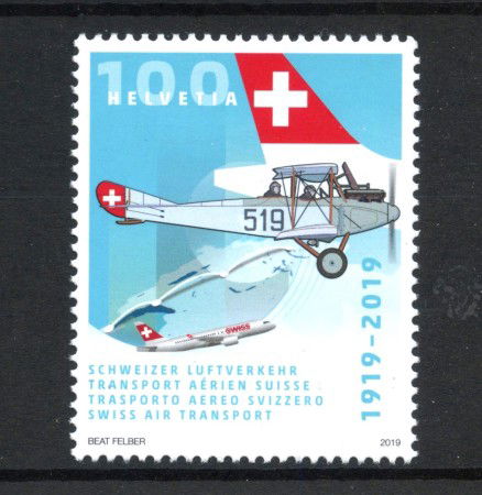 2019 - SVIZZERA - LOTTO/42140 - TRASPORTO AEREO - NUOVO