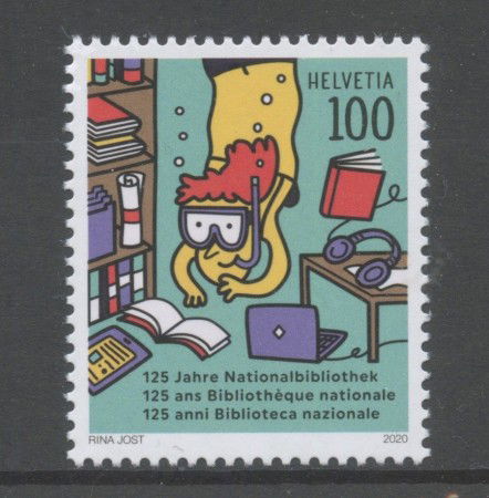2020 - SVIZZERA - LOTTO/42176 - 125° DELLA BIBLIOTECA - NUOVO