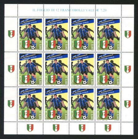 2009 - REPUBBLICA - INTER CAMPIONE D'ITALIA - MINIFOGLIO NUOVO - LOTTO/32821