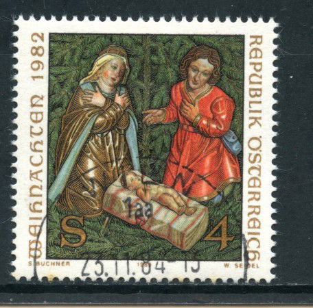 1982 - AUSTRIA - NATALE - USATO - LOTTO/28266