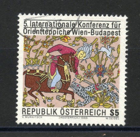 1986 - AUSTRIA - LOTTO/39528 - TAPPETI ORIENTALI - USATO