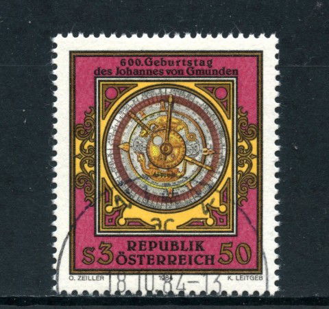 1984 - AUSTRIA - JOHANNES VON GMUNDEN - USATO - LOTTO/28332