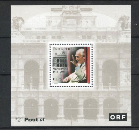 2003 - AUSTRIA - LOTTO/41938 - MARCEL PRAWY - FOGLIETTO NUOVO