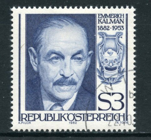1982 - AUSTRIA - EMMERICH  KALMAN - USATO - LOTTO/28264