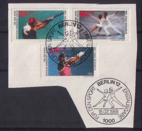 1988 - LOTTO/15737 - AIUTO ALLO SPORT - USATI FDC