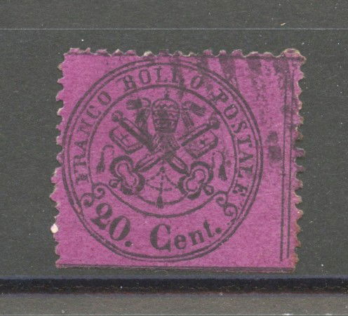 1868 - STATO PONTIFICIO - LOTTO/40272 - 20 Cent. ROSSO BRUNO - USATO