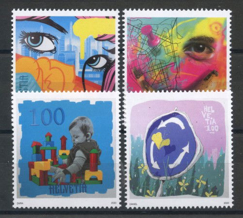 2020 - SVIZZERA - ART STREET ART 4v. - NUOVI - LOTTO/36008