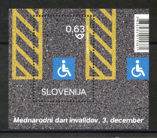 2018 - SLOVENIA - GIORNATA DELLA DISABILITA'  FOGLIETTO - NUOVO - LOTTO/34714