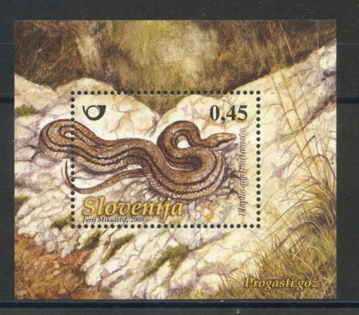 2008 - SLOVENIA - ANFIBI E RETTILI FOGLIETTO - NUOVO - LOTTO/34381