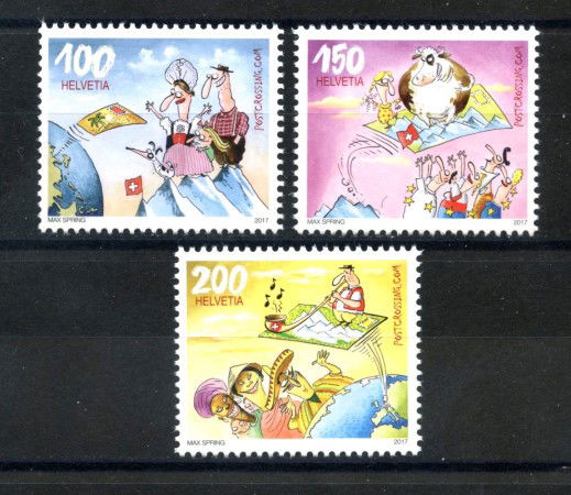 2017 - SVIZZERA - LOTTO /39709 - SCAMBIO POSTALE 3v. - NUOVI