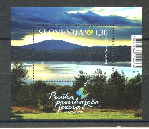 2018 - SLOVENIA - LAGO DI PALCJE  FOGLIETTO - NUOVO - LOTTO/34706