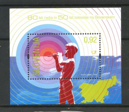 2008 - SLOVENIA - RADIO E TELEVISIONE FOGLIETTO - NUOVO - LOTTO/34385