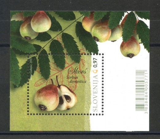 2013 - SLOVENIA - FRUTTA  FOGLIETTO - NUOVO - LOTTO/34540