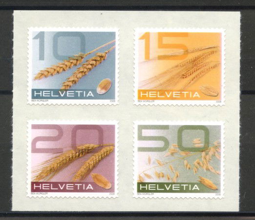2008 - SVIZZERA - CEREALI  4v. - NUOVI - LOTTO/37583