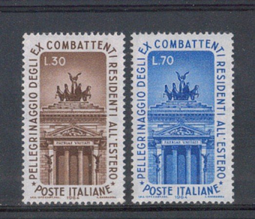 1964 - LOTTO/6433 - REPUBBLICA - EX COMBATTENTI 2v.