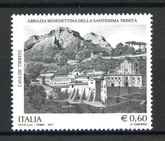 2011 - REPUBBLICA - ABBAZIA TRINITA' DI CAVA DEI TIRRENI - NUOVO - LOTTO/37191