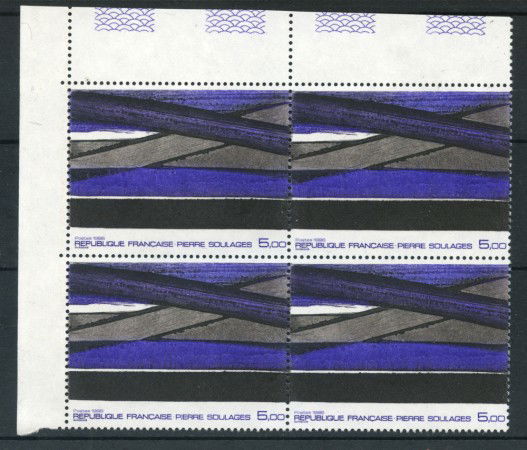 1986 - LOTTO/20122Q - OPERA DI SOULAGES - QUARTINA