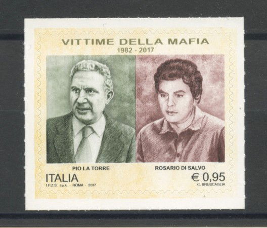 2017 - REPUBBLICA - VITTIME DELLA MAFIA - NUOVO - LOTTO/36996