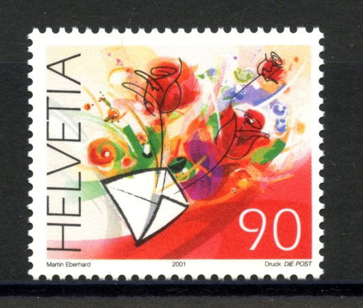 2001 - SVIZZERA - FRANCOBOLLO AUGURALE - NUOVO - LOTTO/37346