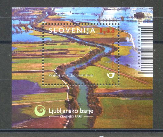 2015 - SLOVENIA - PARCO DI LJUBLJANSKO BARJE  FOGLIETTO - NUOVO - LOTTO/34615