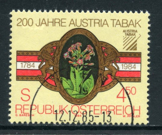 1984 - AUSTRIA - AUSTRIA TABAK - USATO - LOTTO/28319