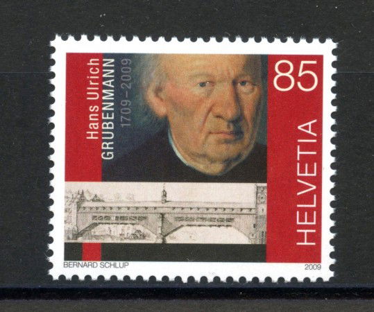 2009 - SVIZZERA - LOTTO/37606 - ULRICHC GRUBENMANN - NUOVO 
