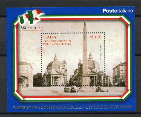 2011 - REPUBBLICA - UNITA' D'ITALIA - FOGLIETTO NUOVO - LOTTO/37182