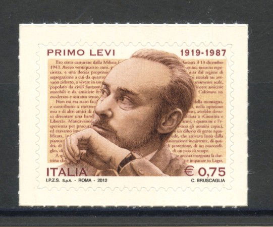 2012 - REPUBBLICA - PRIMO LEVI - NUOVO - LOTTO/37173