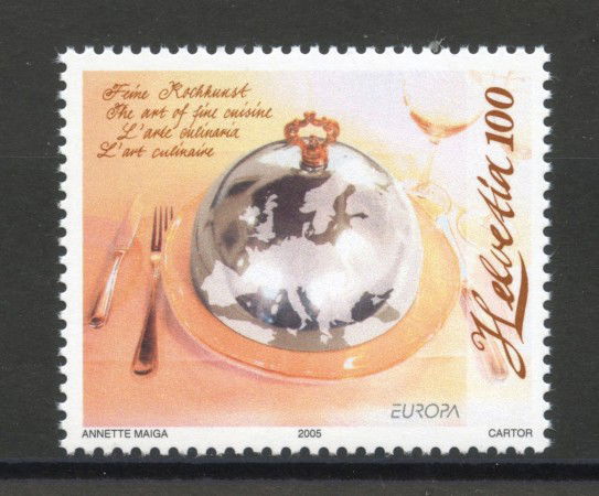 2005 - SVIZZERA - EUROPA GASTRONOMIA 1v. - NUOVO - LOTTO/37452