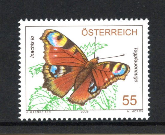 2005 - AUSTRIA - LOTTO/42045 - FAUNA FARFALLE - NUOVO