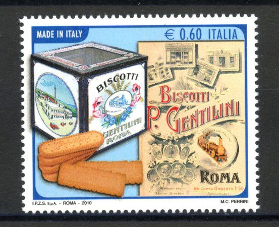 2010 - REPUBBLICA - GENTILINI  BISCOTTI - NUOVO - LOTTO/37251