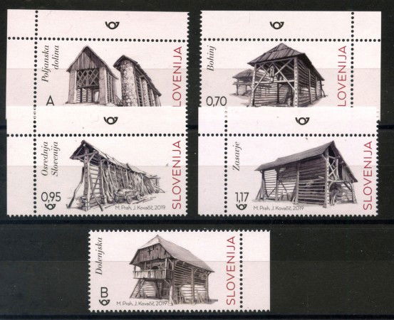 2019 - SLOVENIA - FIENILI 5v. - NUOVI - LOTTO/34738