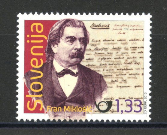 2013 - SLOVENIA - FRANC MIKLOSIC - NUOVO - LOTTO/34531