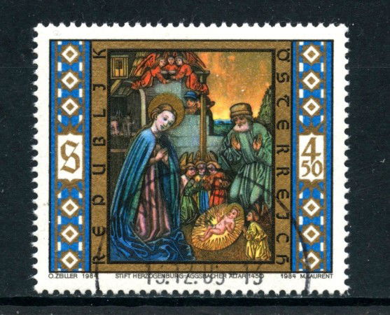 1984 - AUSTRIA - NATALE - USATO - LOTTO/28334