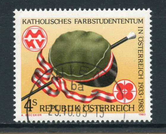 1983 - AUSTRIA - SOCIETA' CATTOLICHE - USATO - LOTTO/28295