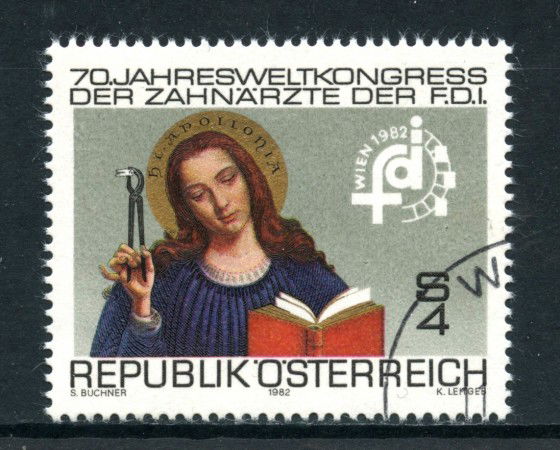 1982 - AUSTRIA - FEDERAZìONE DENTISTI - USATO - LOTTO/28263