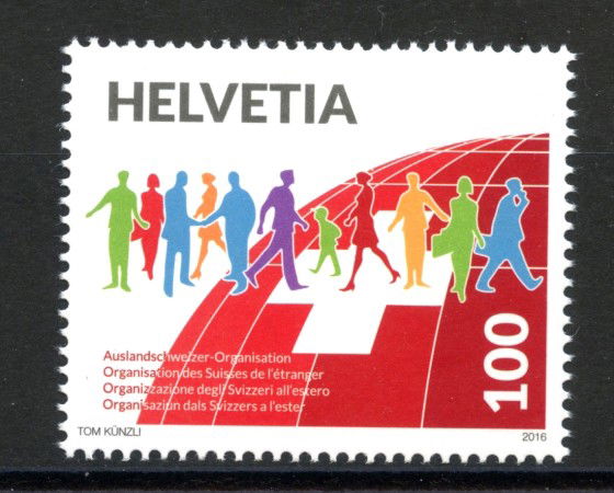 2016 - SVIZZERA - LOTTO/37898 - SVIZZERI ALL'ESTERO - NUOVO