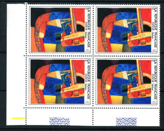 1986 - LOTTO/FRA2412Q - FRANCIA - QUADRO DI ESTEVE - QUARTINA