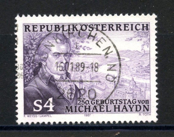 1987 - AUSTRIA - MICHAEL HAYDN - USATO - LOTTO/39546
