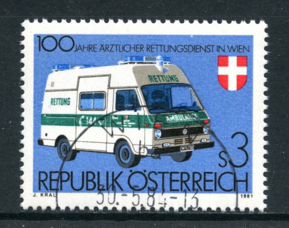 1981 - AUSTRIA - PRONTO SOCCORSO - USATO - LOTTO/28242