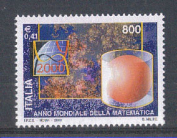 2000 - LOTTO/7294 - REPUBBLICA - ANNO DELLA MATEMATICA