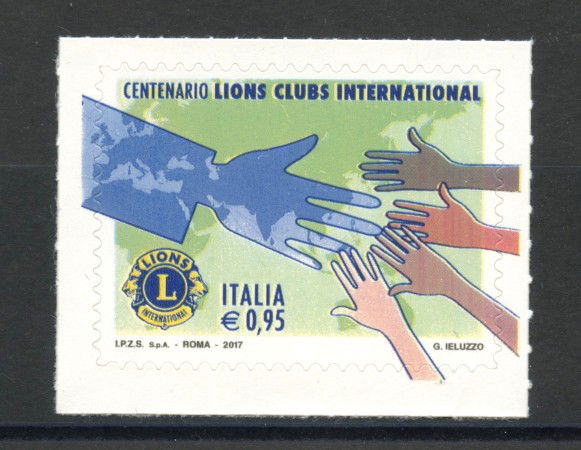 2017 - REPUBBLICA - CENTENARIO LIONS CLUB - NUOVO - LOTTO/37018