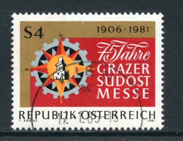 1981 - AUSTRIA - FIERA DEL SUD EST - USATO - LOTTO/28233